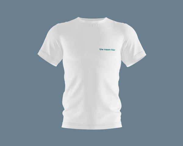 T-shirt | Naam klein borst