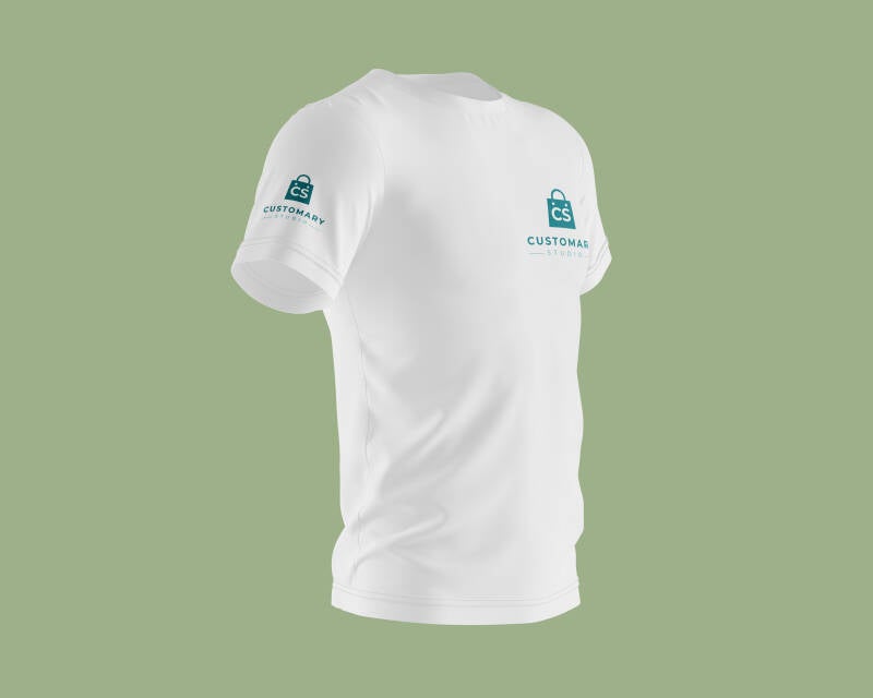 T-shirt Kinderen | Mouw + Borst klein + Achterkant