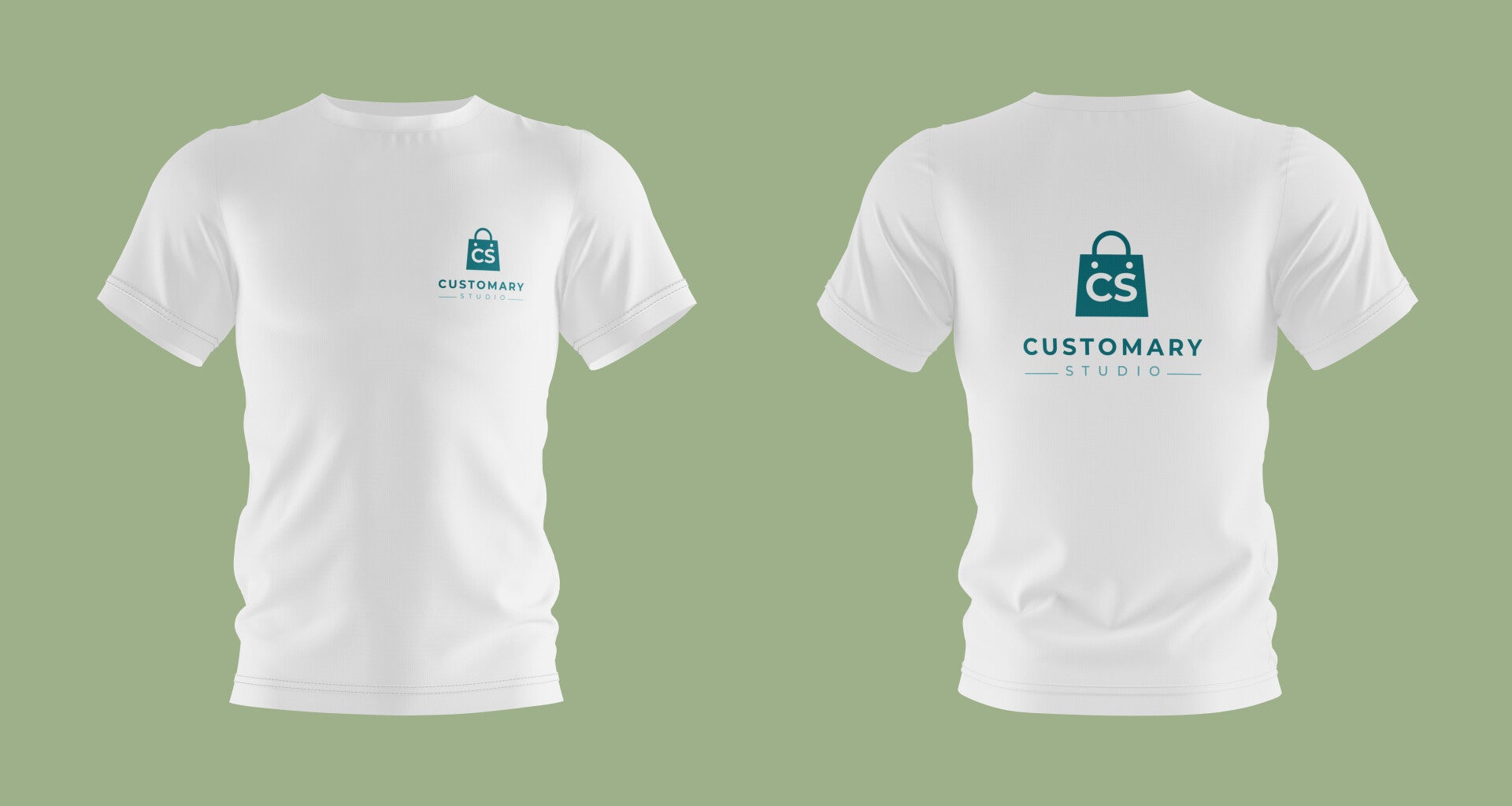 T-shirt Kinderen | Borst klein + Achterkant Groot