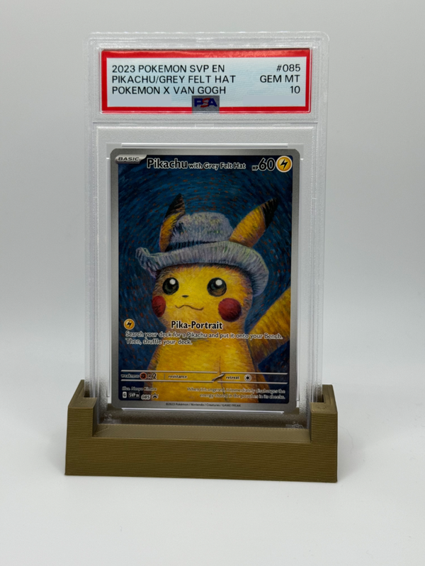 PSA Display Stand – Zwarte Kaartenhouder voor PSA Graded Cards (3D-geprint)