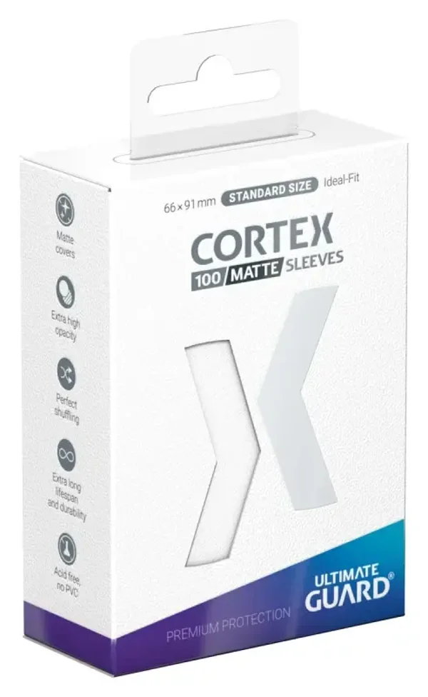 Cortex Sleeves Matte Standard Size (100) - White