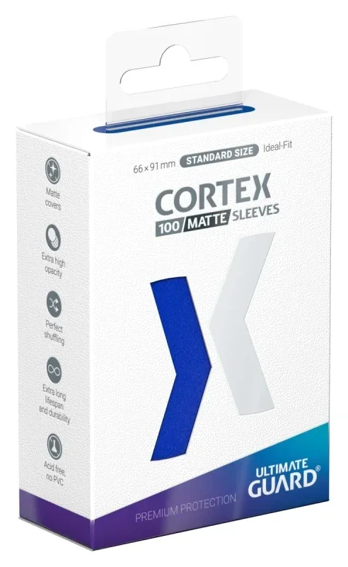 Cortex Sleeves Matte Standard Size (100) - Blue