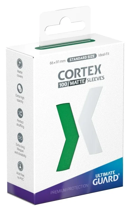 Cortex Sleeves Matte Standard Size (100) - Green