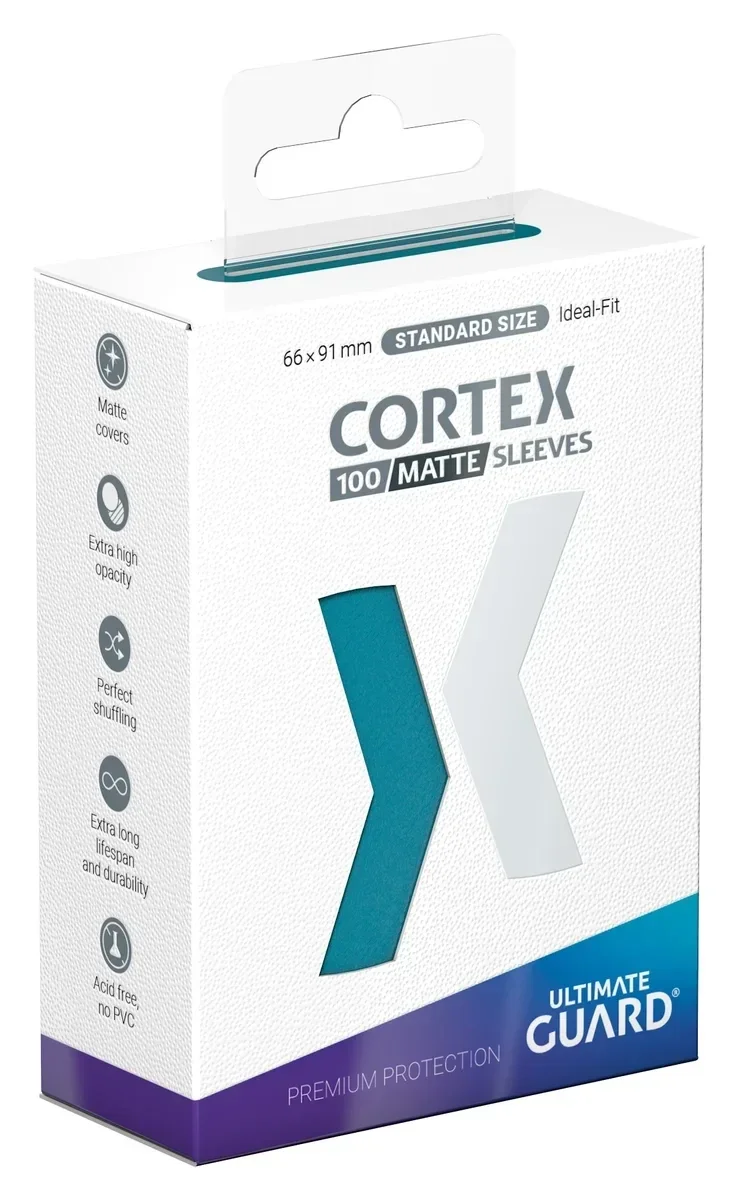 Cortex Sleeves Matte Standard Size (100) - Petrol