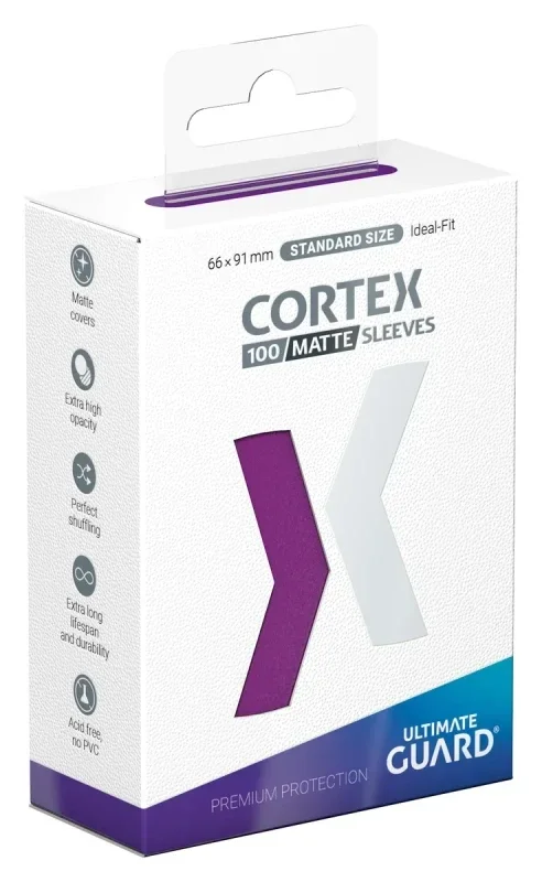 Cortex Sleeves Matte Standard Size (100) - Purple
