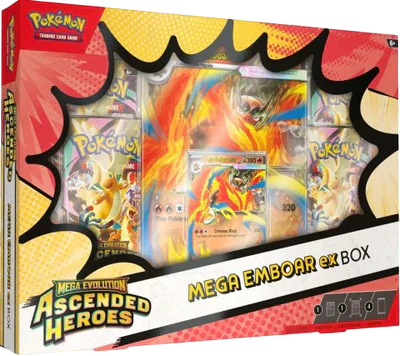Pokémon Mega Evolution Ascended Heroes Mega Emboar ex Box