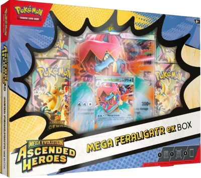 Pokémon Mega Evolution Ascended Heroes Mega Feraligatr ex Box