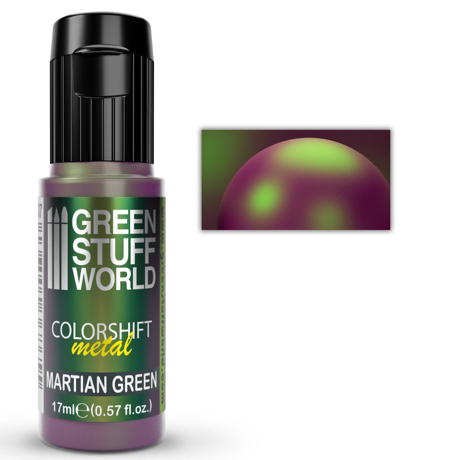 Green Stuff World Colorshift Martian Green 17ml
