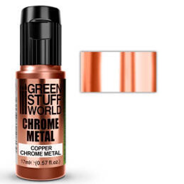 Green Stuff World Chrome Metal Paint Copper Color 17ml