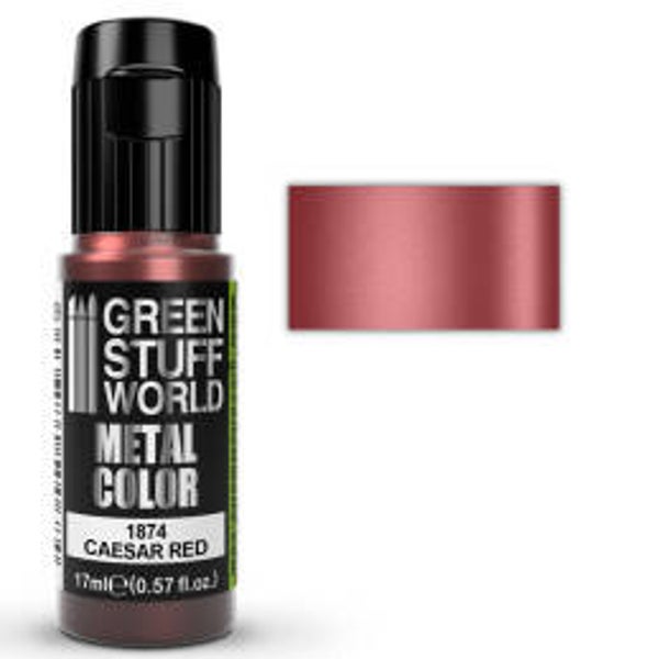 Green Stuff World Acrylic Metal Paint Caesar Red 17ml
