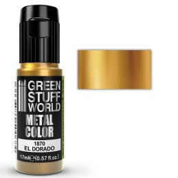 Green Stuff World Acrylic Metal Paint El Dorado 17ml