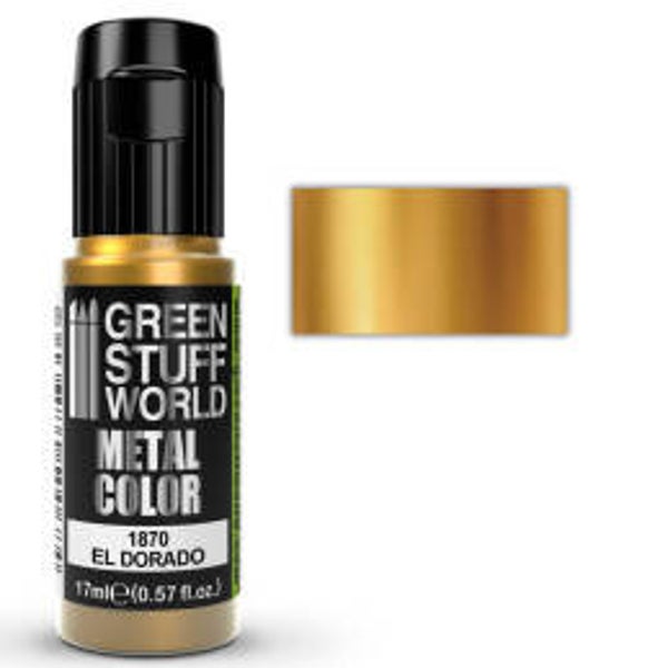 Green Stuff World Acrylic Metal Paint El Dorado 17ml