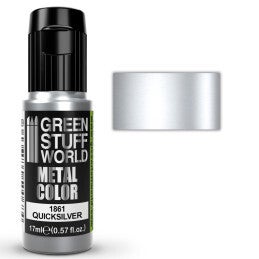 Green Stuff World Acrylic Metal Paint Quicksilver 17ml
