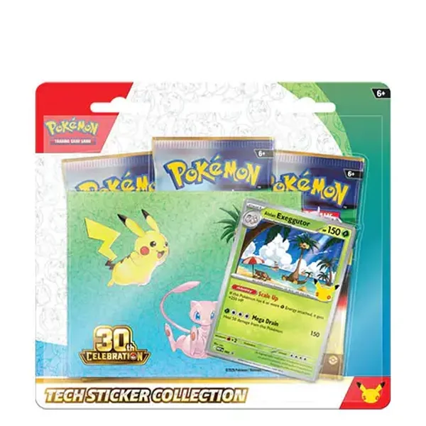 Pokémon 30th Celebration Tech Sticker Collection - Alolan Exeggutor