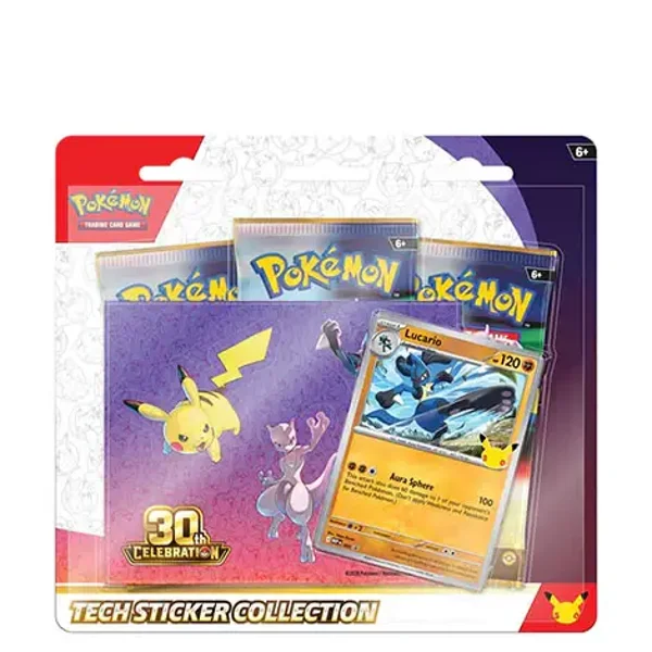 Pokémon 30th Celebration Tech Sticker Collection - Lucario