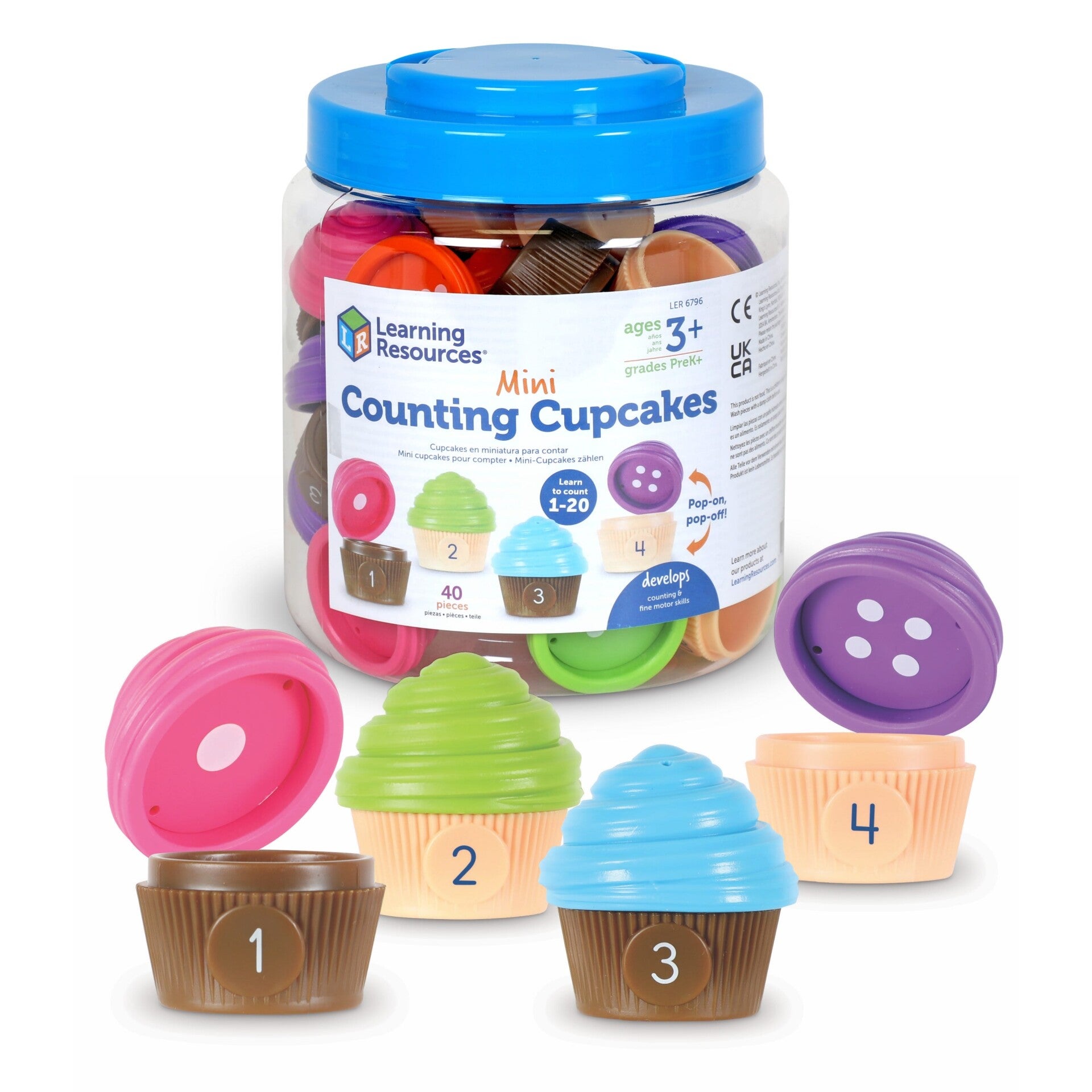 TELCUPCAKES Learning Resources ©️Mini counting cupcakes