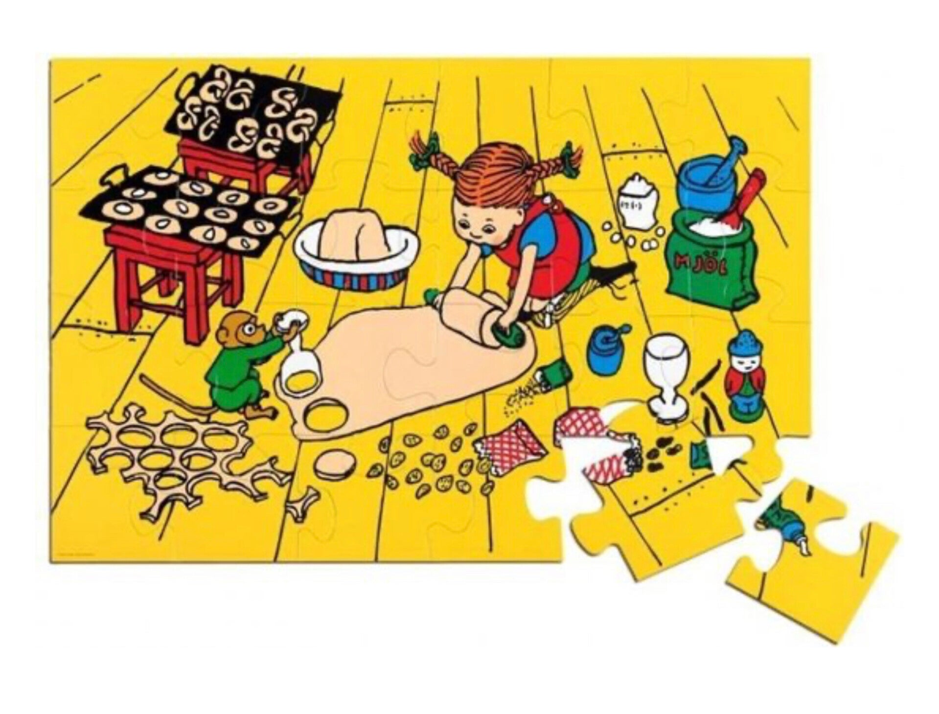 PIPPI LANGKOUS VLOERPUZZEL (24 stukken)