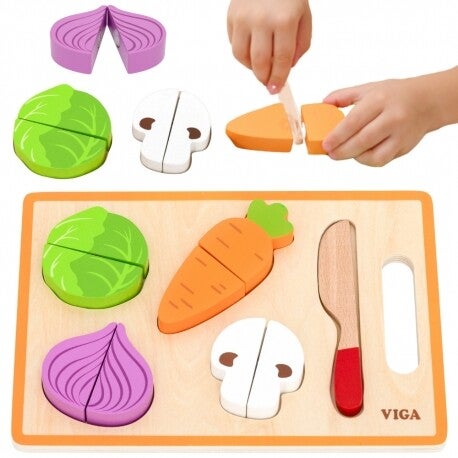 VIGA houten snijset – Groenten