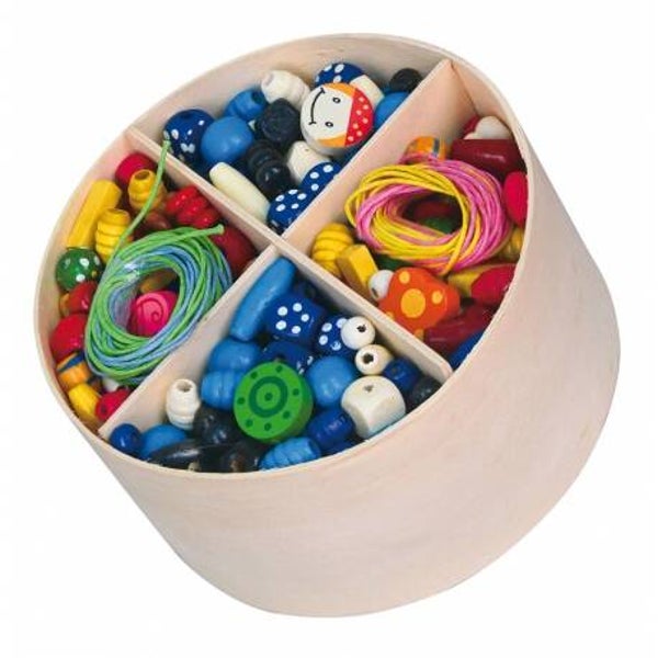 Viga Toys – Houten Kralenset (600 stuks) – Creatief sieraden maken rijgen