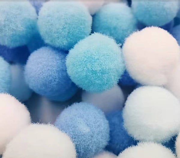 Zakje met pompons (10mm)