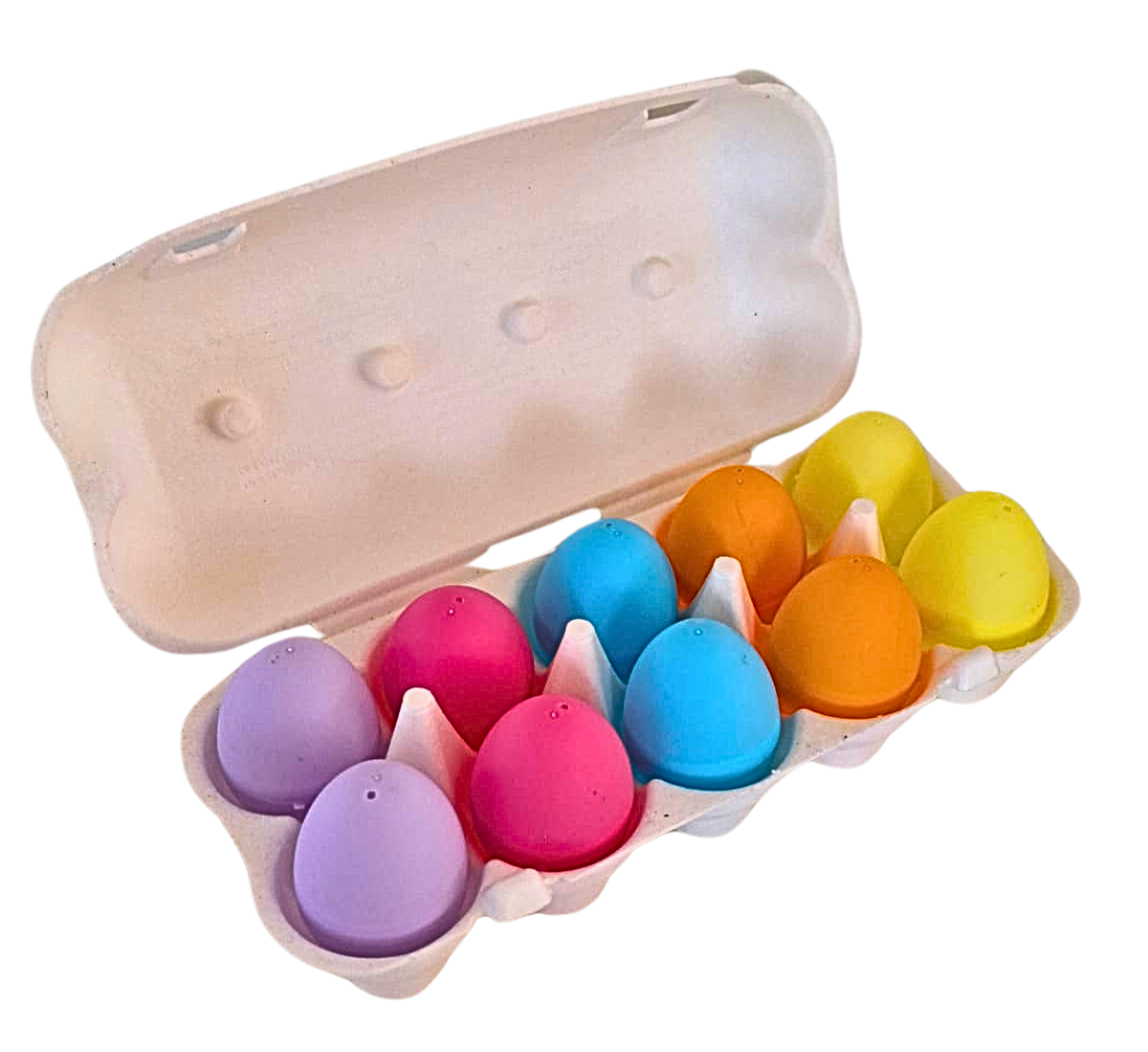 DOOSJE EIEREN WIT EN GEKLEURD