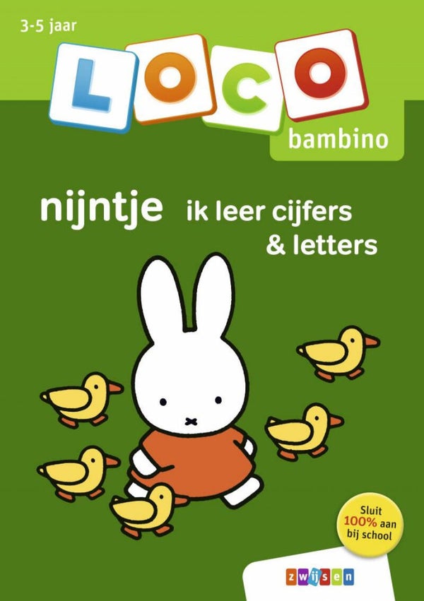 Oefenboekje Loco Bambino - nijntje ik leer cijfers en letters