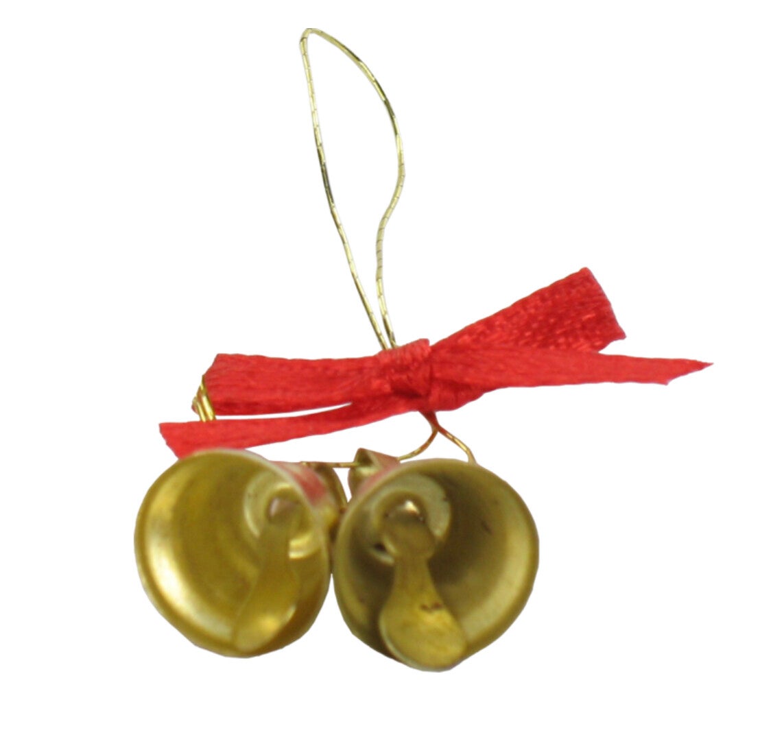 10 dubbele KLEINE BELLETJES MET STRIKJE