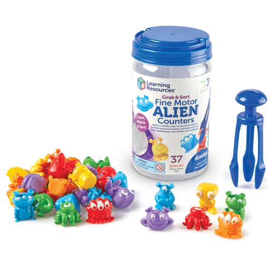 ALIEN TEL EN SORTEERSET Learning Resources ©️ Alien counters