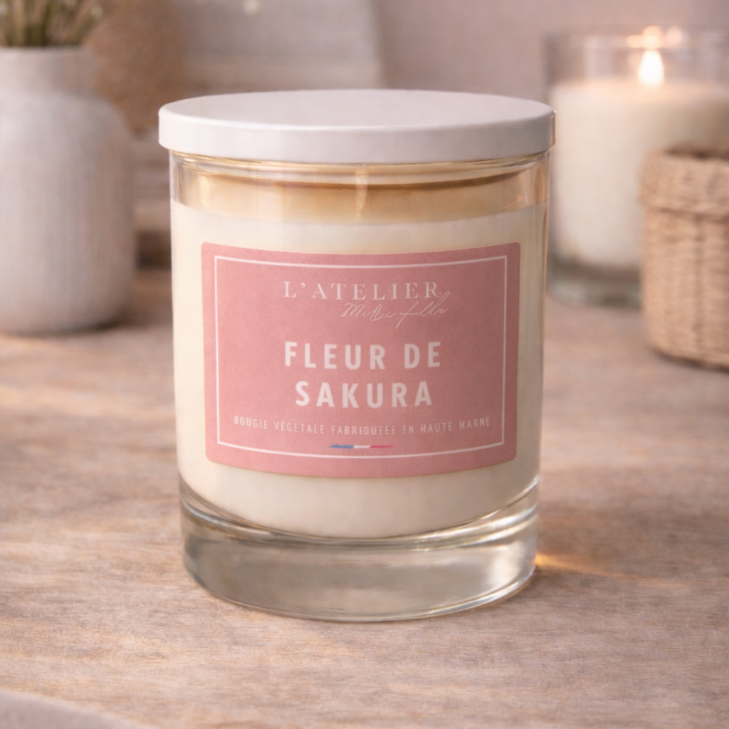 Bougie en pot - Fleur de Sakura