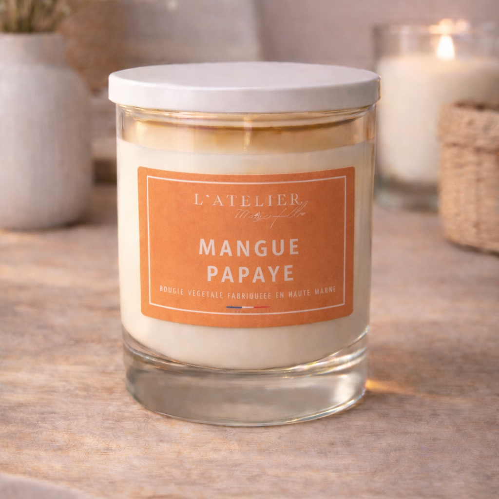Bougie en pot - Mangue papaye
