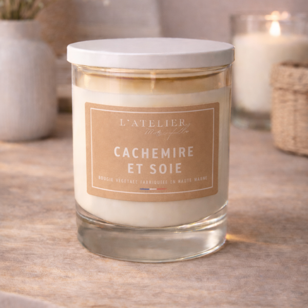 Bougie en pot - Cachemire et soie