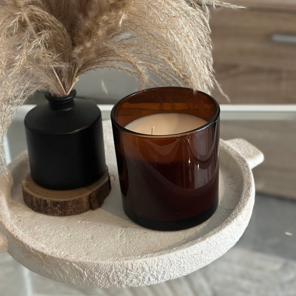 Bougie pot M marron