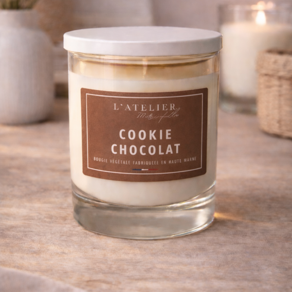 Bougie en pot - Cookie chocolat