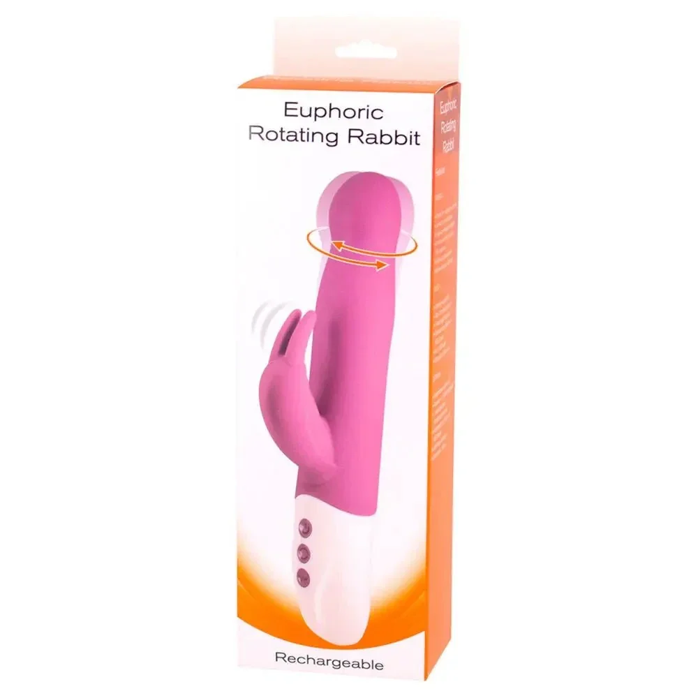 Seven Creations Euphoric Rotating Rechargeable Purple Silicone Rabbit Vibrator