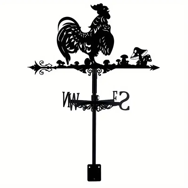 Black Rooster Weathervane