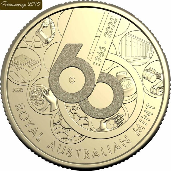 10 Dollar 60-jähriges Bestehen der RAM 2025 Gold PP