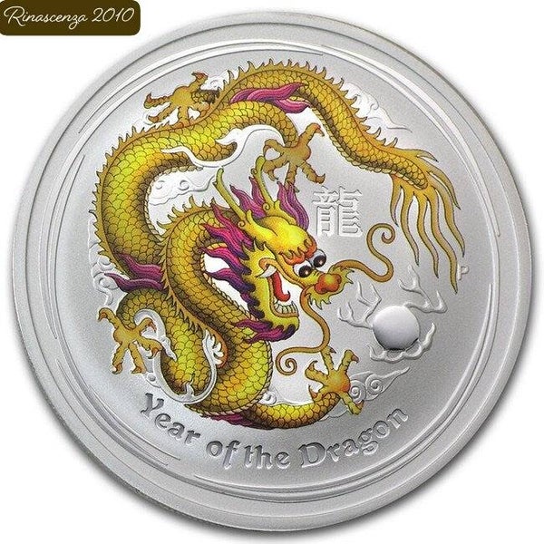 Lunar 2 Jahr of Dragon 1 Unze Silber "The Perth Mint Coin Show Special "