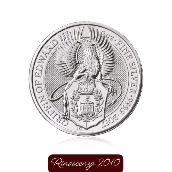 Silbermünze The Queen's Beasts 2 oz Griffin of Edward