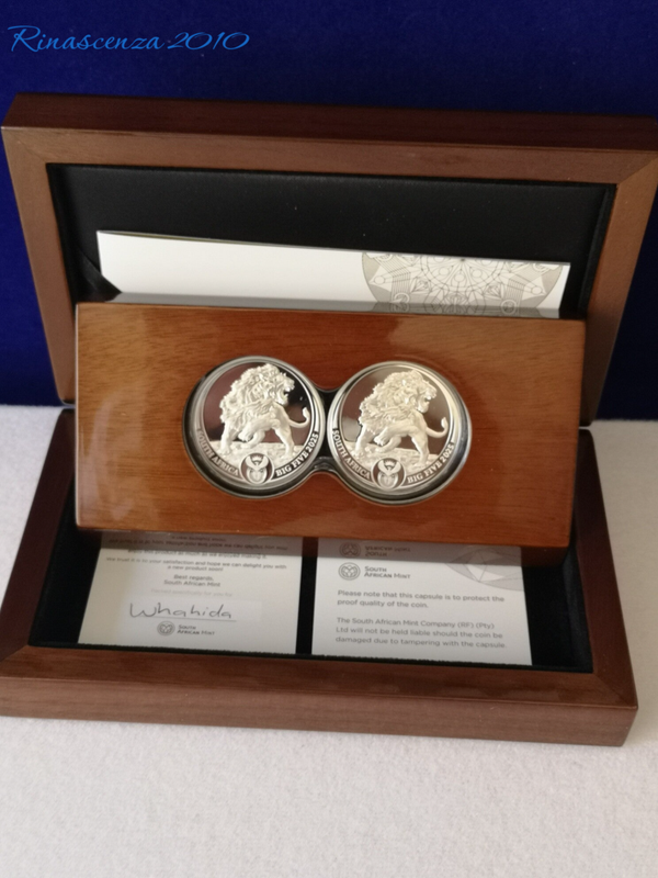 Südafrika - 10 Rand Big Five III Löwe 2025 - 2*1 Oz Silber Proof Set