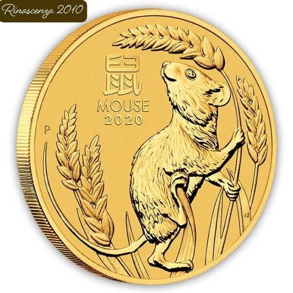 Lunar Serie III - Jahr der Maus - 1 Unze Goldmünze 2020