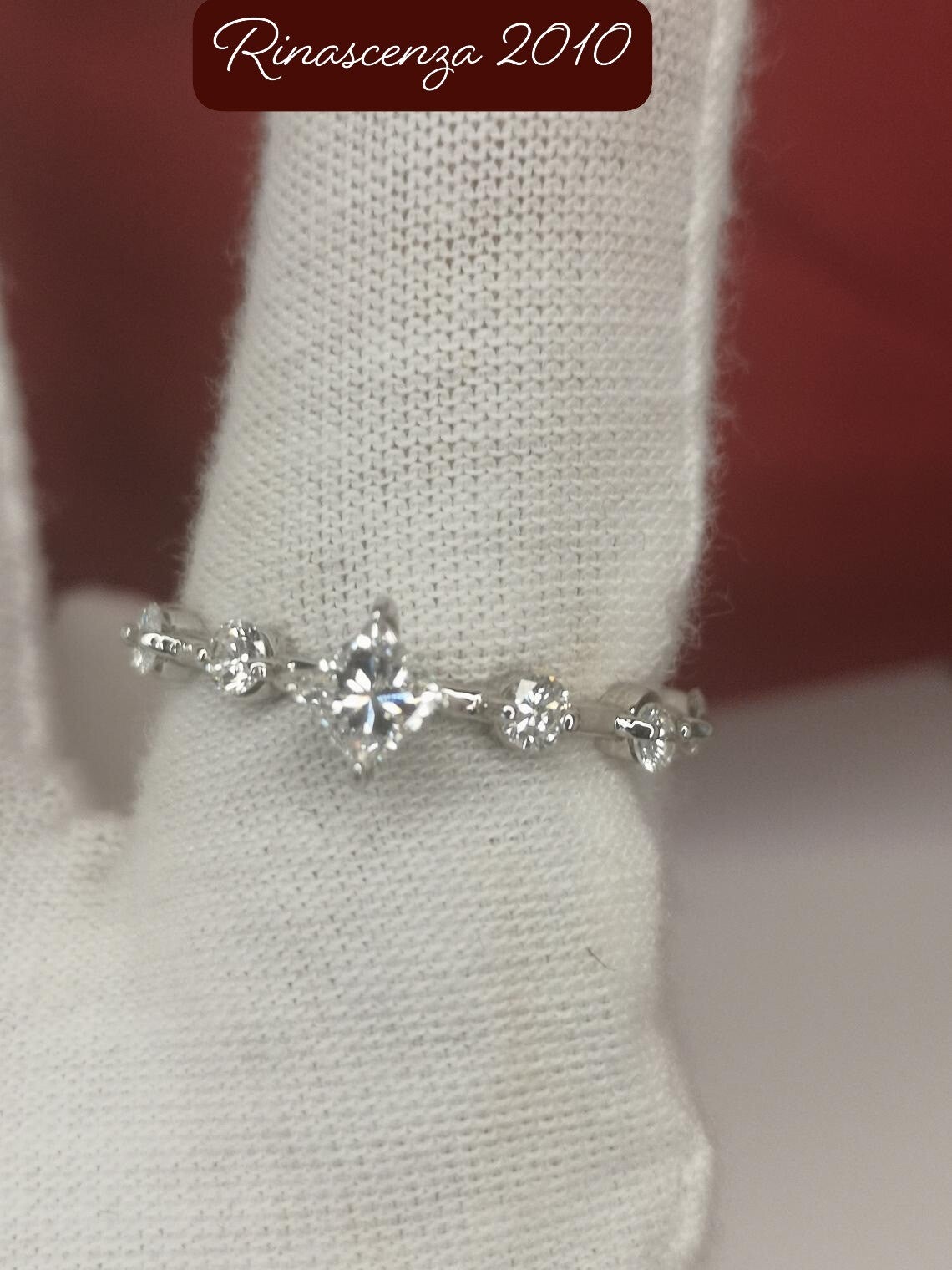 Diamant Ring Solitär Art Deco Princess
