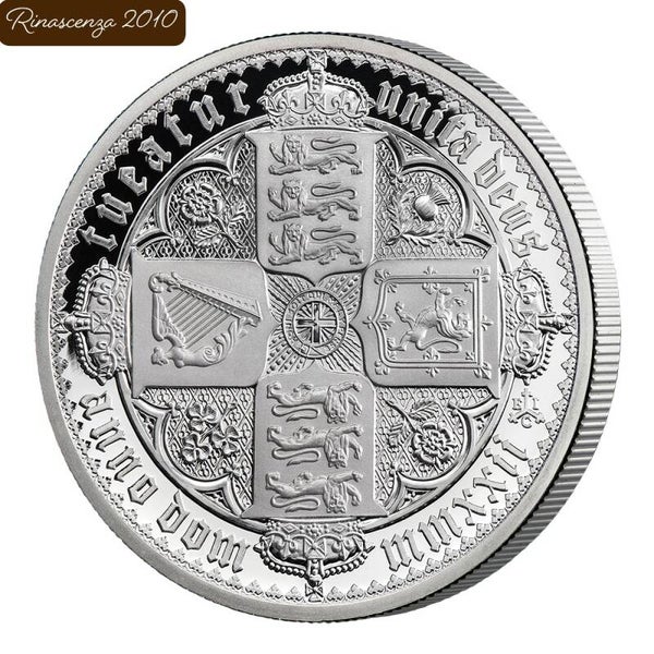 2 Pound Pfund Masterpiece Gothic Crown St. Helena 2 oz Silber PP 2022