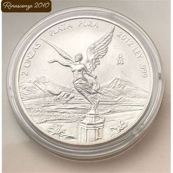 Mexiko Libertad 2 Unzen Silber mit der Siegesgöttin 2012