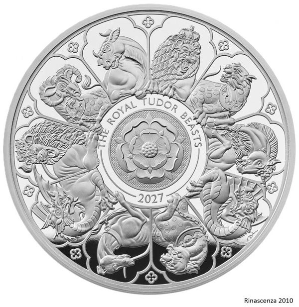 2027 Completer One Ounce Silver Proof Royal Tudor Beasts Münze