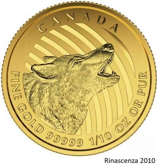 1/10 oz Goldmünze Call of the Wild – Howling Wolf 2015 - Kanada