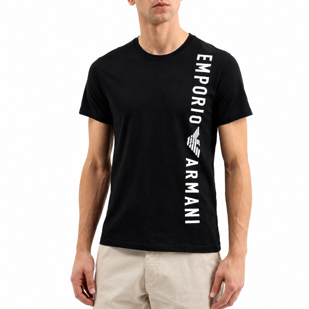 Emporio Armani T-shirt Heren – Zwart – Maat M