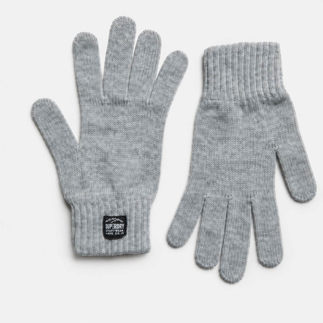Superdry Grijze Gebreide Handschoenen – S/M