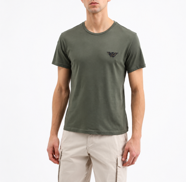 Emporio Armani T-shirt Heren – Groen – Maat M