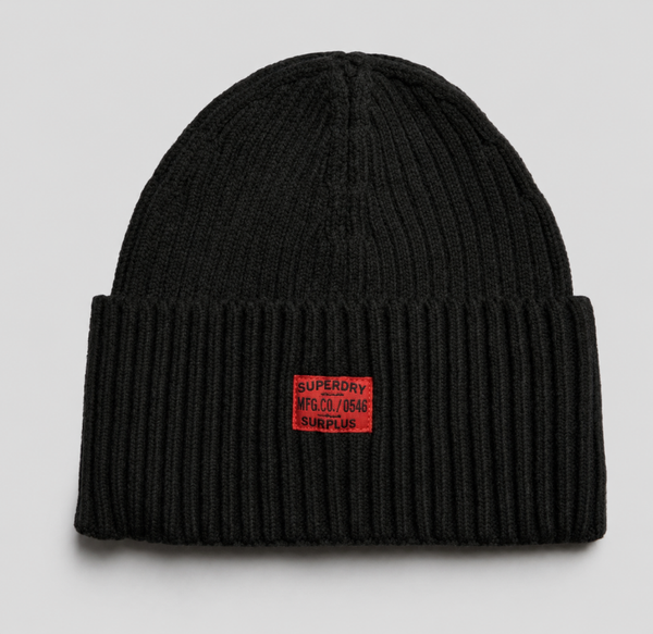 Superdry Gebreide Muts Donkerkaki – One Size