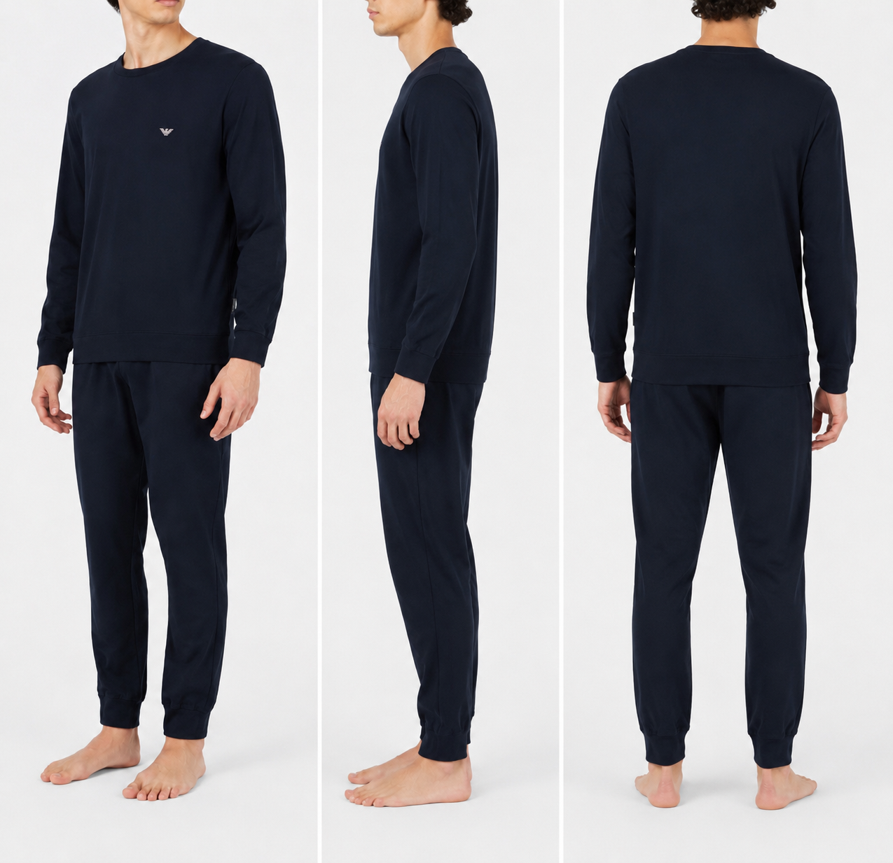 Emporio Armani Herenpyjama – Marineblauw – Maat M
